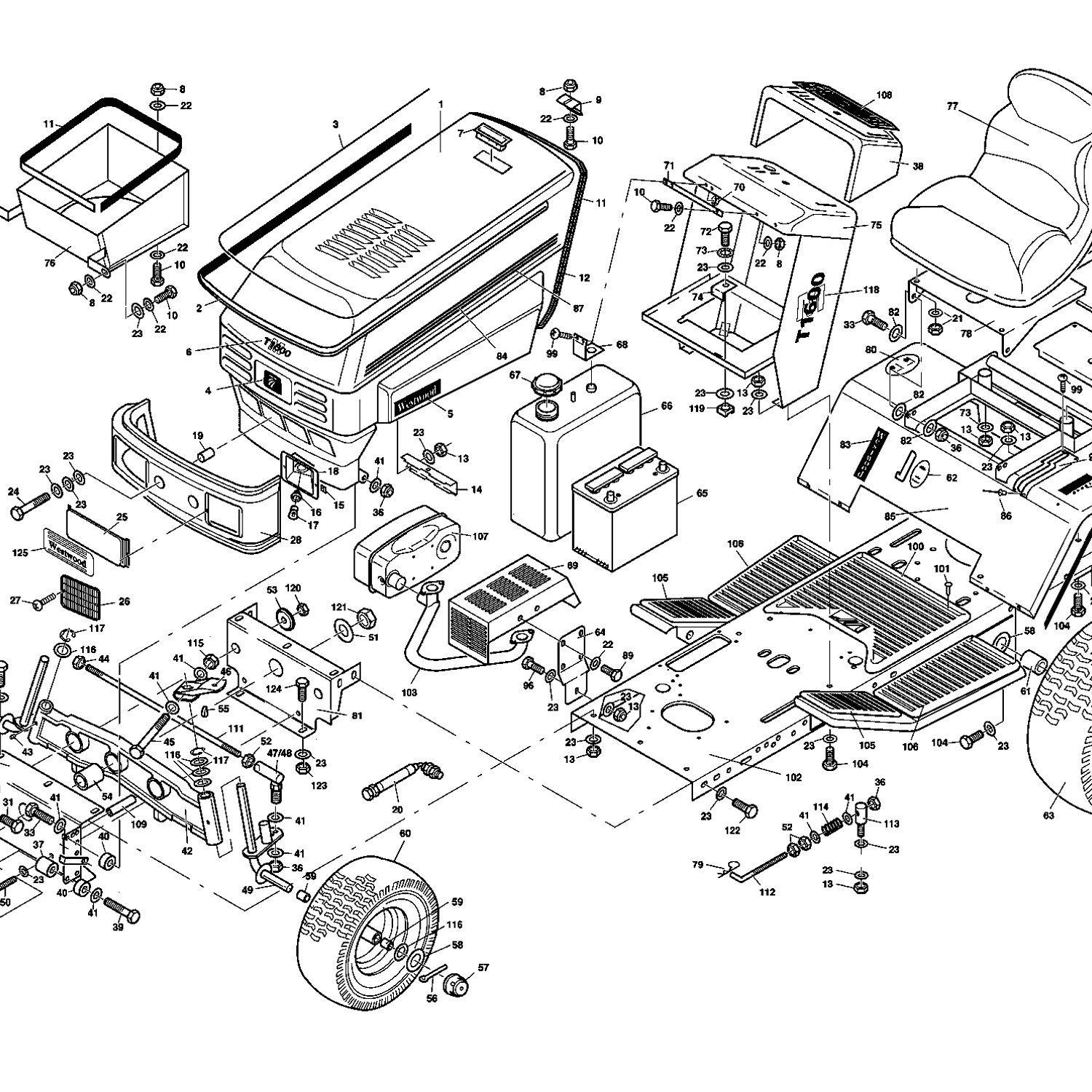 Westwood T1600 36 Tractor T160036 Parts Diagram Page 2 westwood-t1600-36-tractor-t160036-parts-diagram-page-2