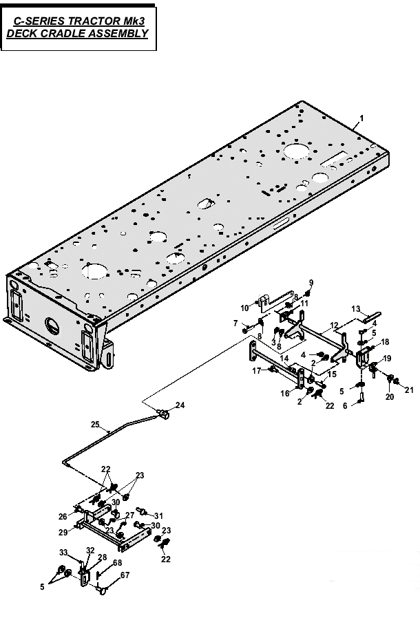 MK3 Deck Cradle Assembly