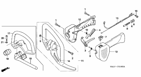 HANDLE-THROTTLE LEVER 
