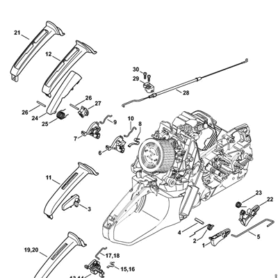 1140 STIHL Zylinderdeckel Abdeckung Haube MS 362 Ms362 VW mit Griffheizung 1140 STIHL Zylinderdeckel Abdeckung Haube MS 362 Ms362 VW mit Griffheizung