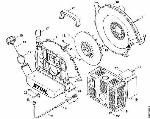 F-Fan housing