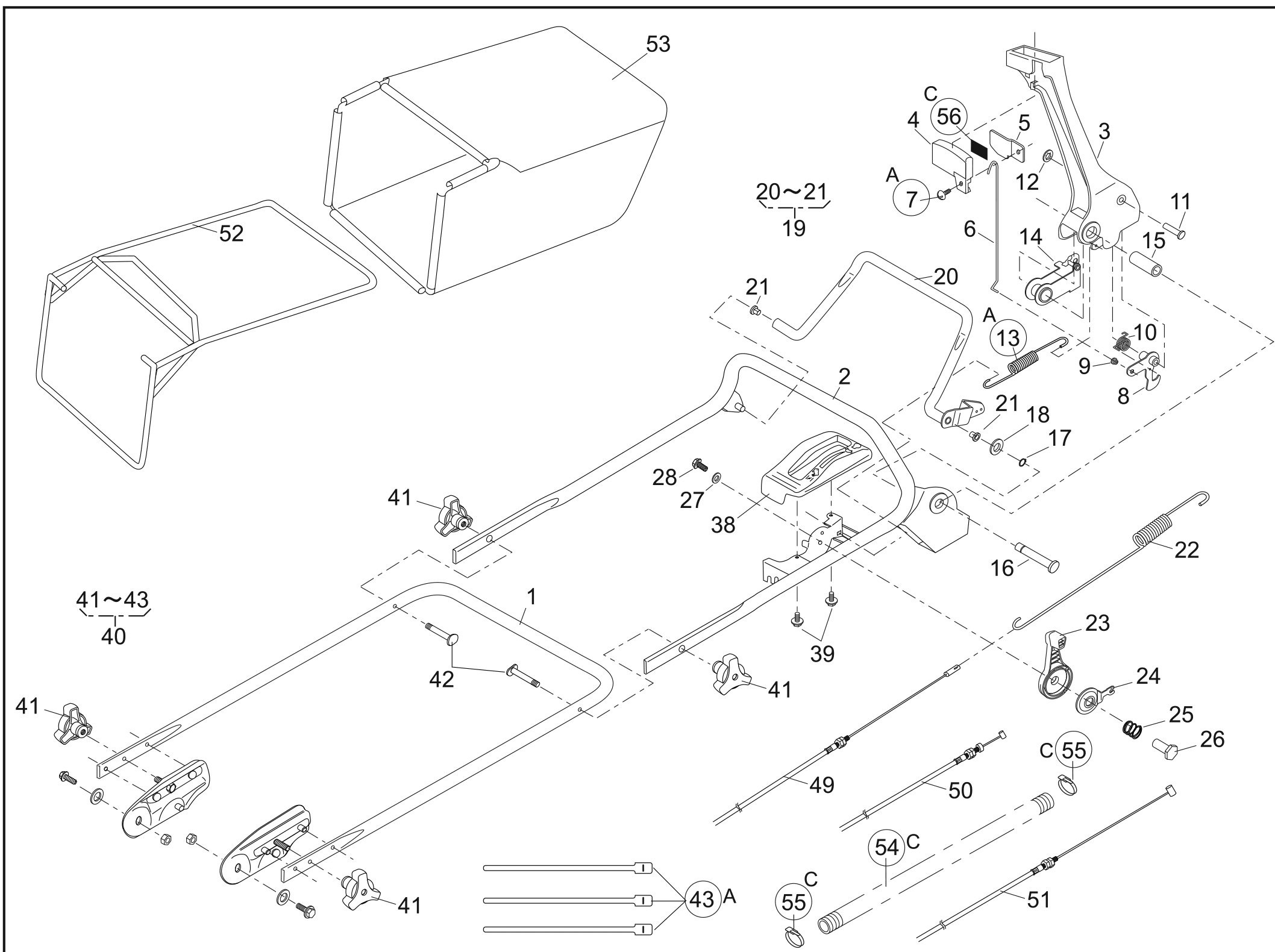 Handles, Control, Grass Bag