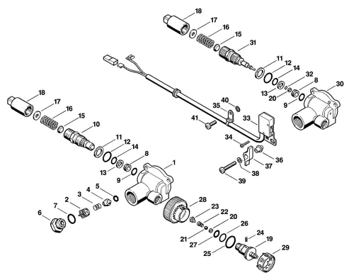 D-Regulation valve block