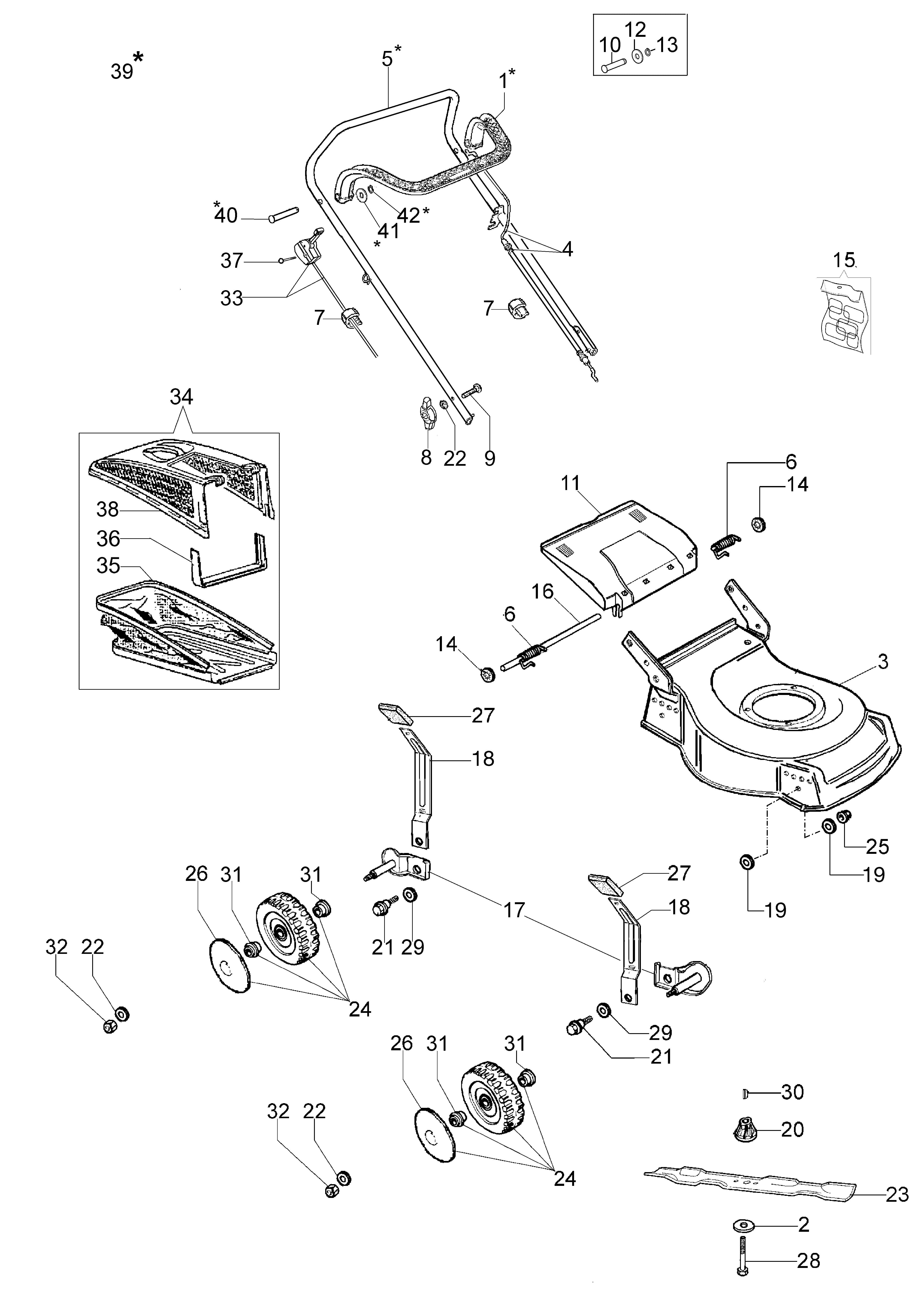 Illustrated parts list