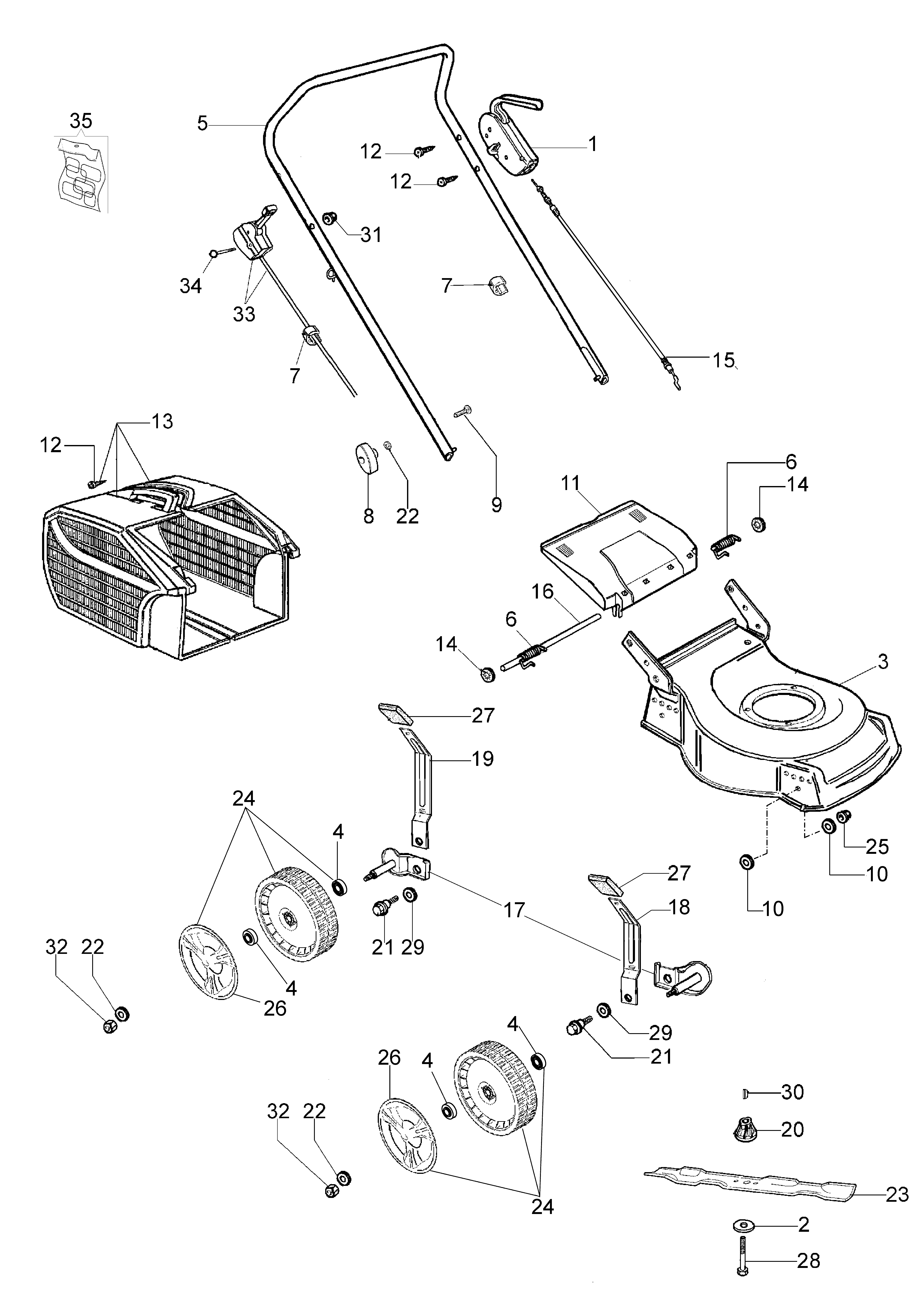 Illustrated parts list