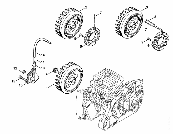 Stihl MS 460 Chainsaw (MS460 VW Arctic) Parts Diagram, Wiring Harness