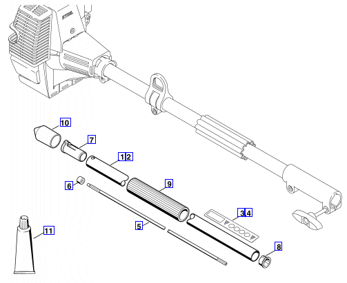 HL-KM DRIVE TUBE ASSEMBLY 0 deg
