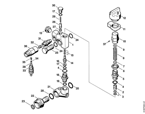 D-Regulation valve block