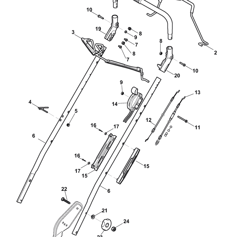 Castel / Twincut / Lawnking XA52MBS (2011) Parts Diagram, Page 2