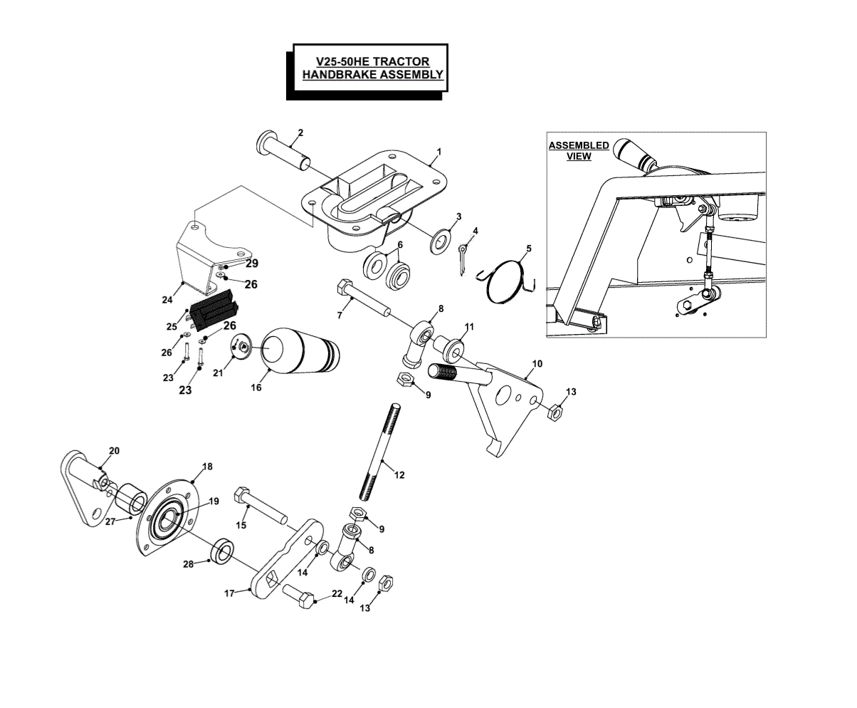 Hand Brake PTO Assy