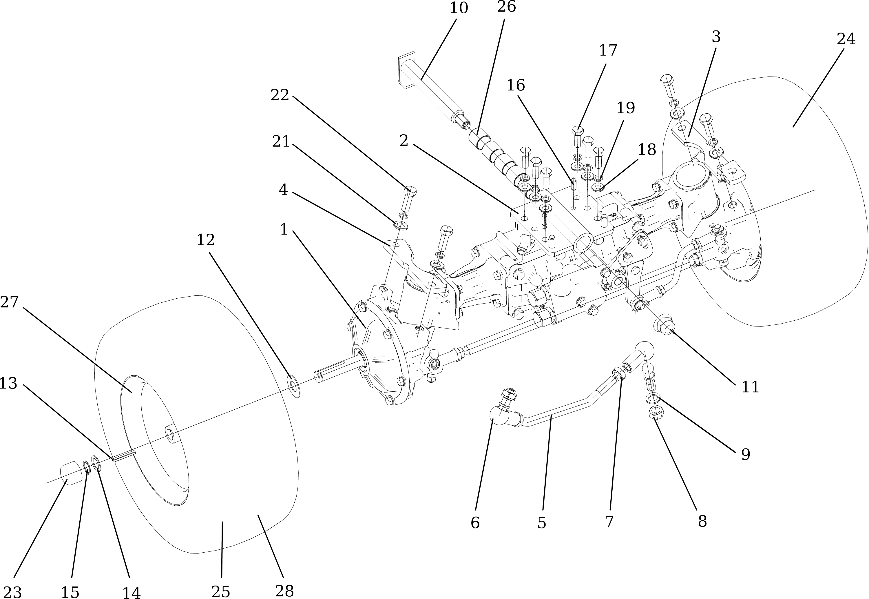 Front axle