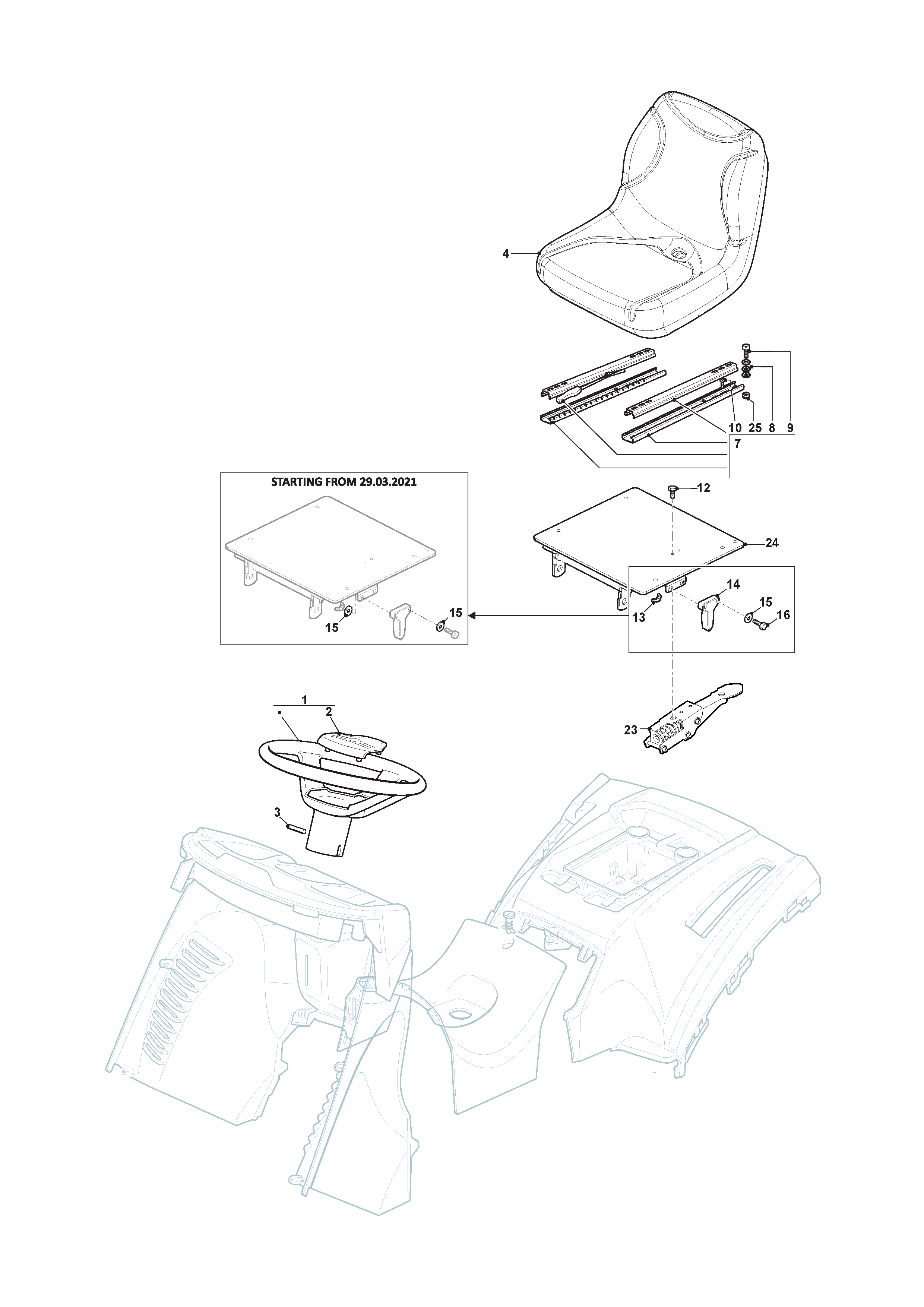 Seat & Steering Wheel