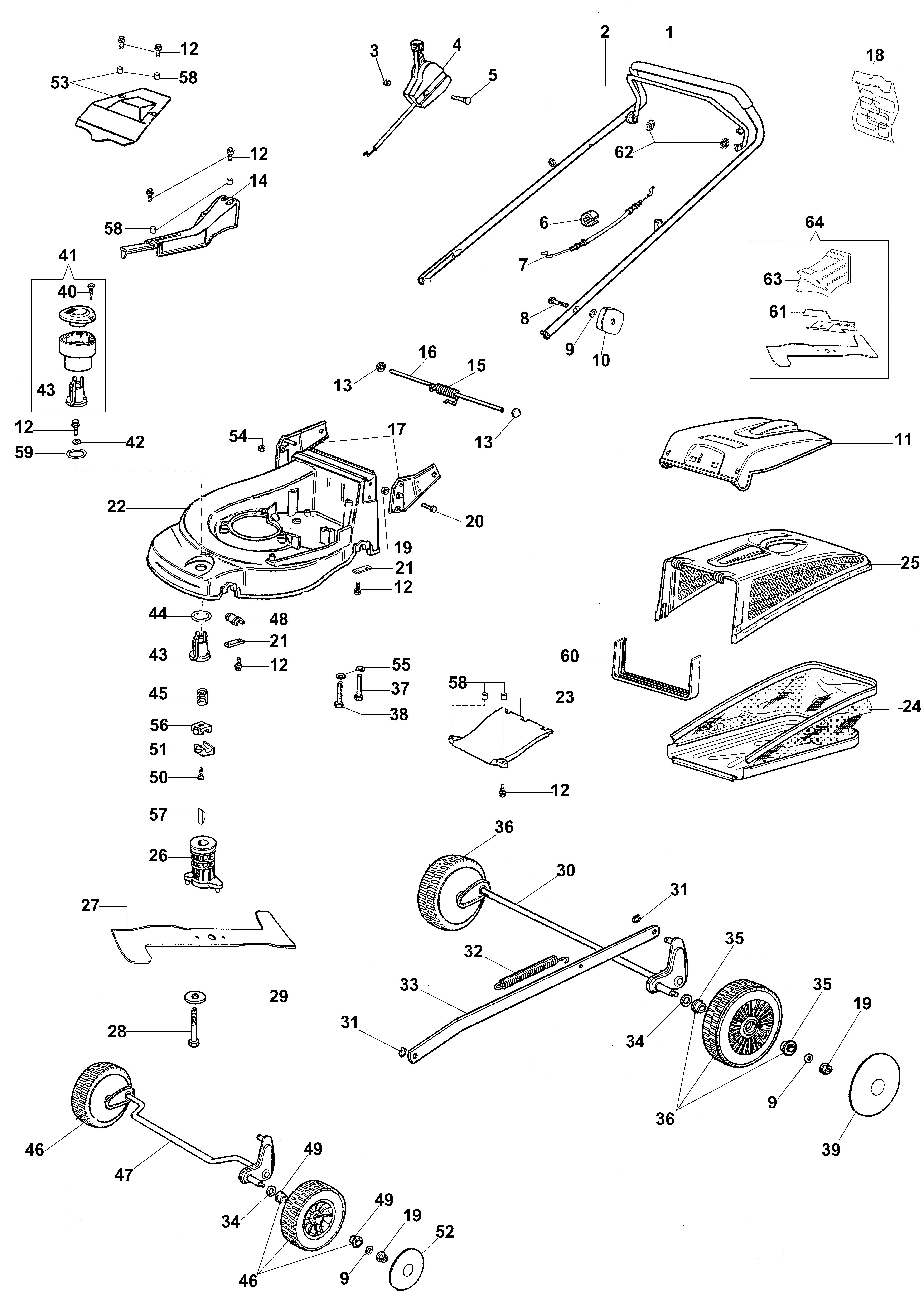 Complete illustrated parts list