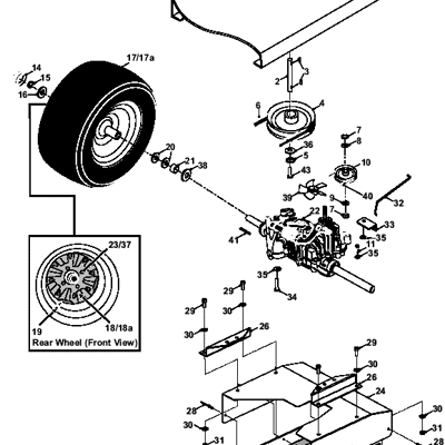 MK1 Tuff Torq Hydrostatic Transaxle Assembly