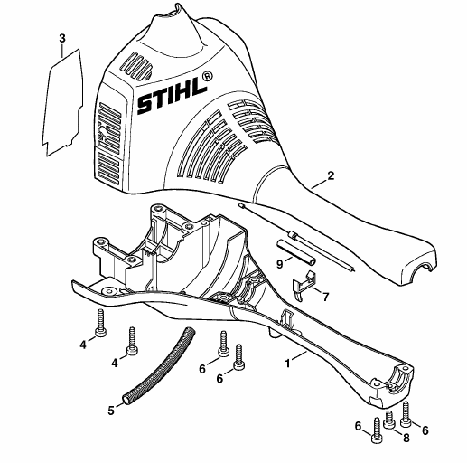 Engine housing (Bike handle)