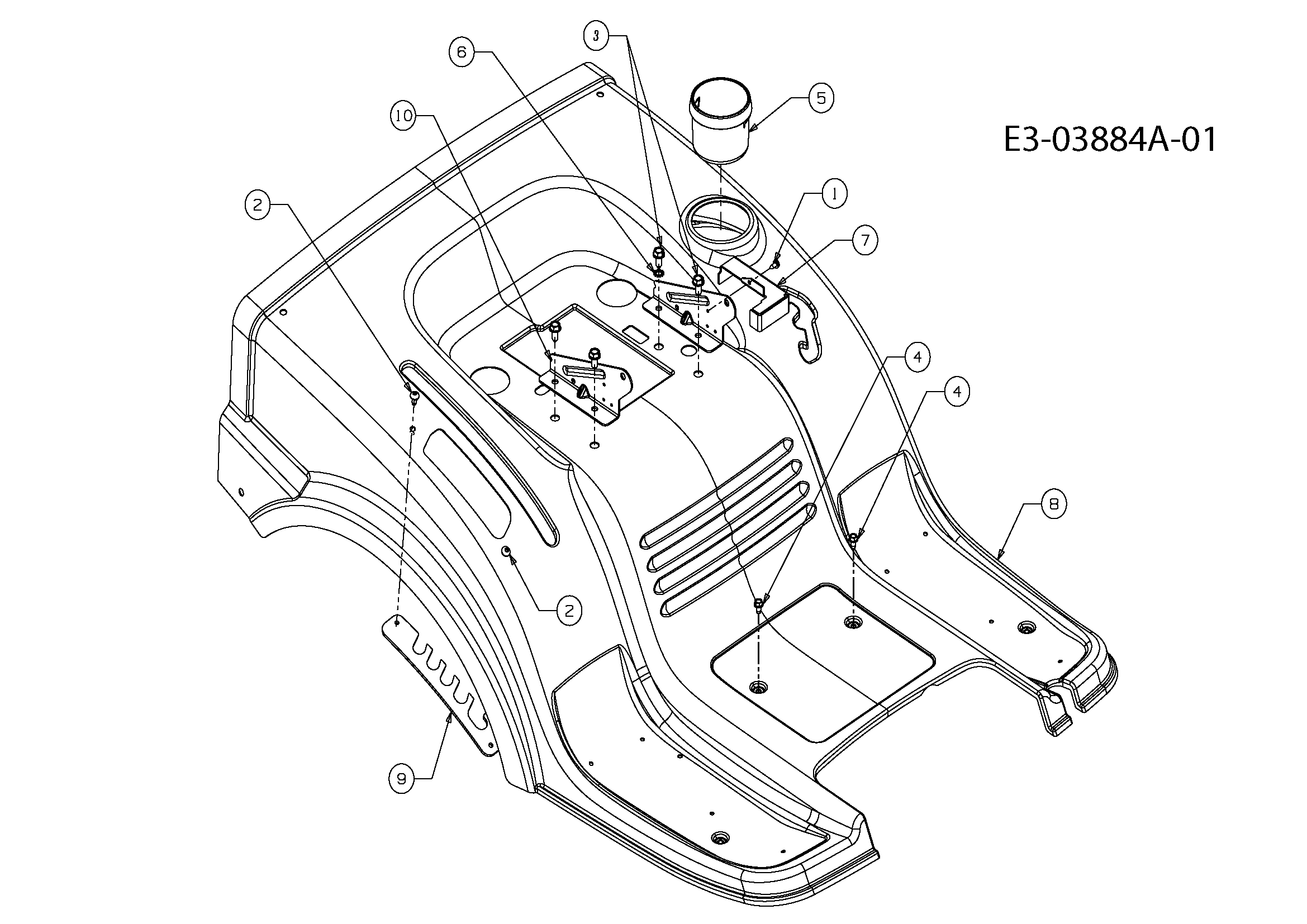 Rear body
