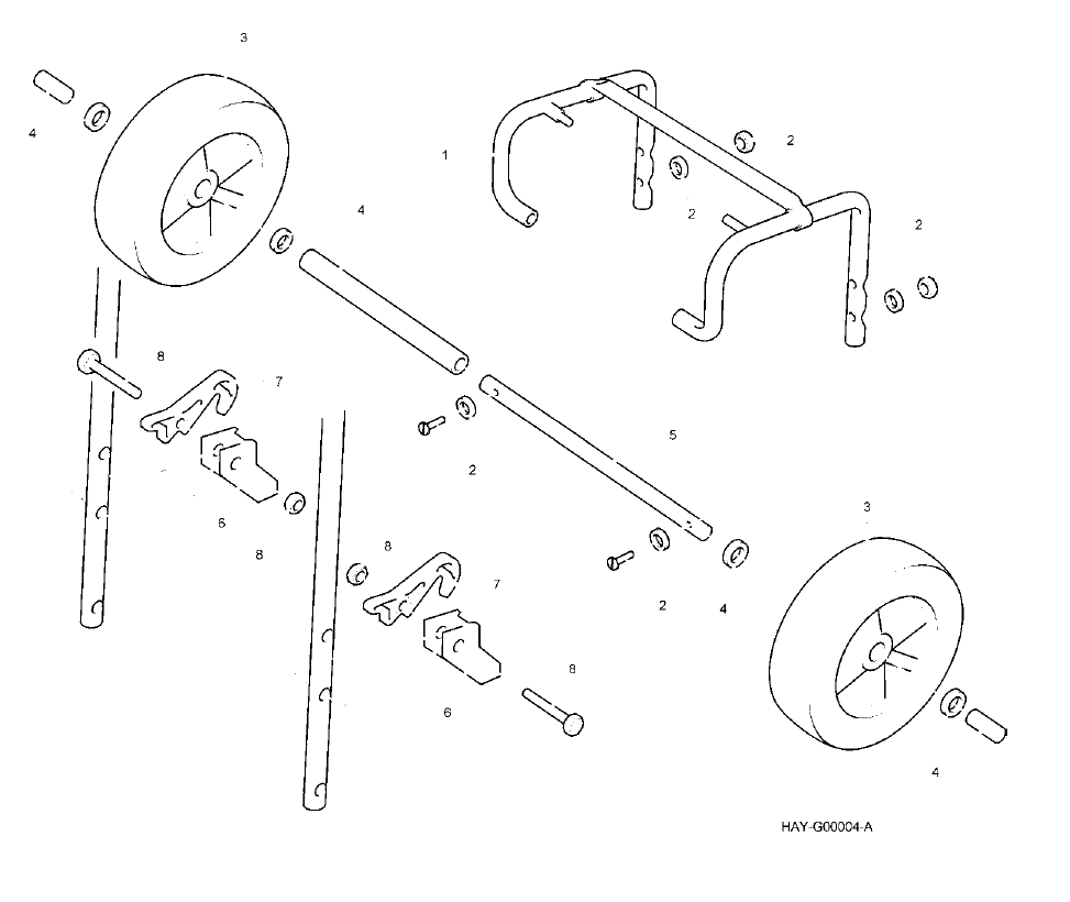 Kit - Undercarriage - Transport wheel