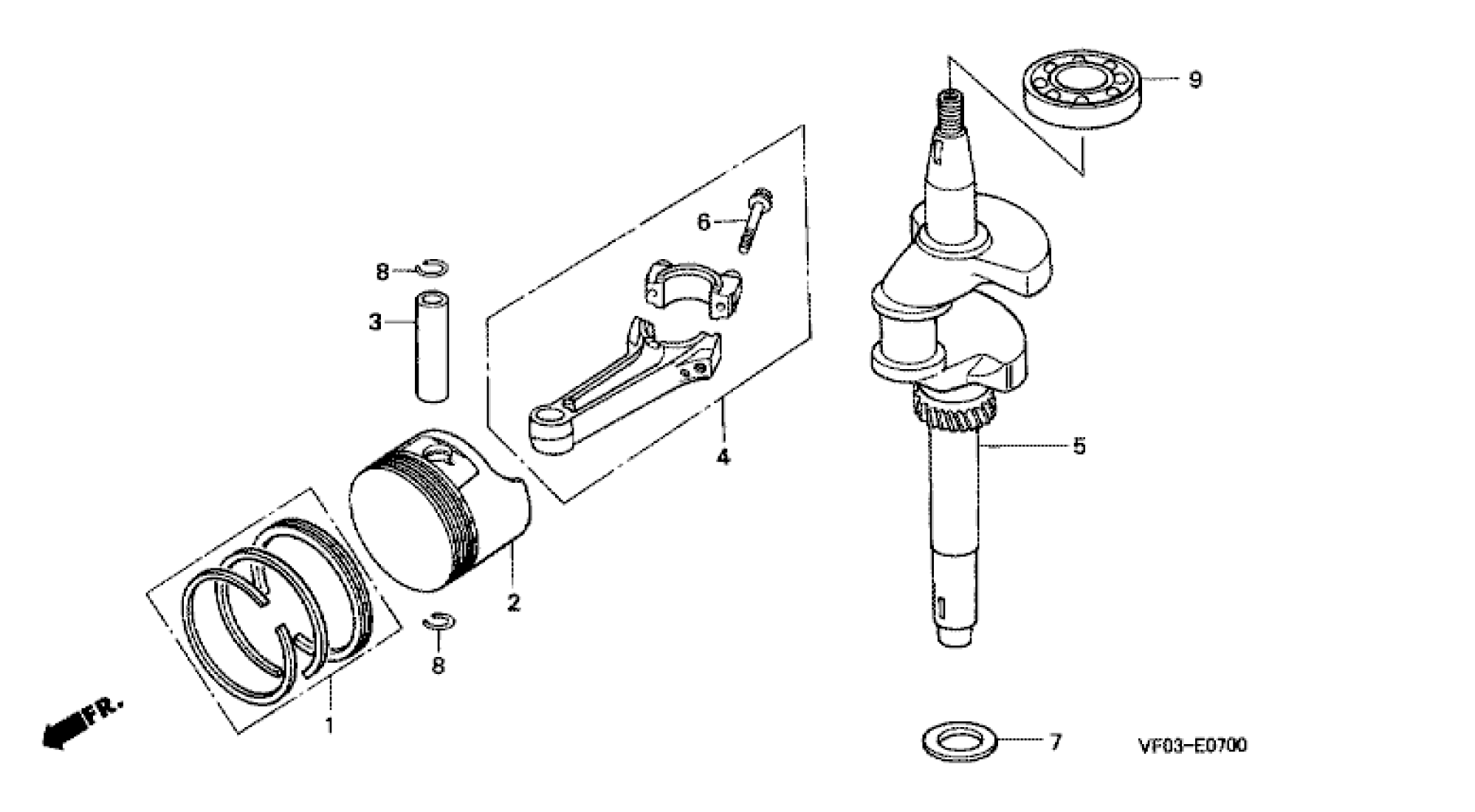 PISTON, CONNECTING ROAD & CRANKSHAFT