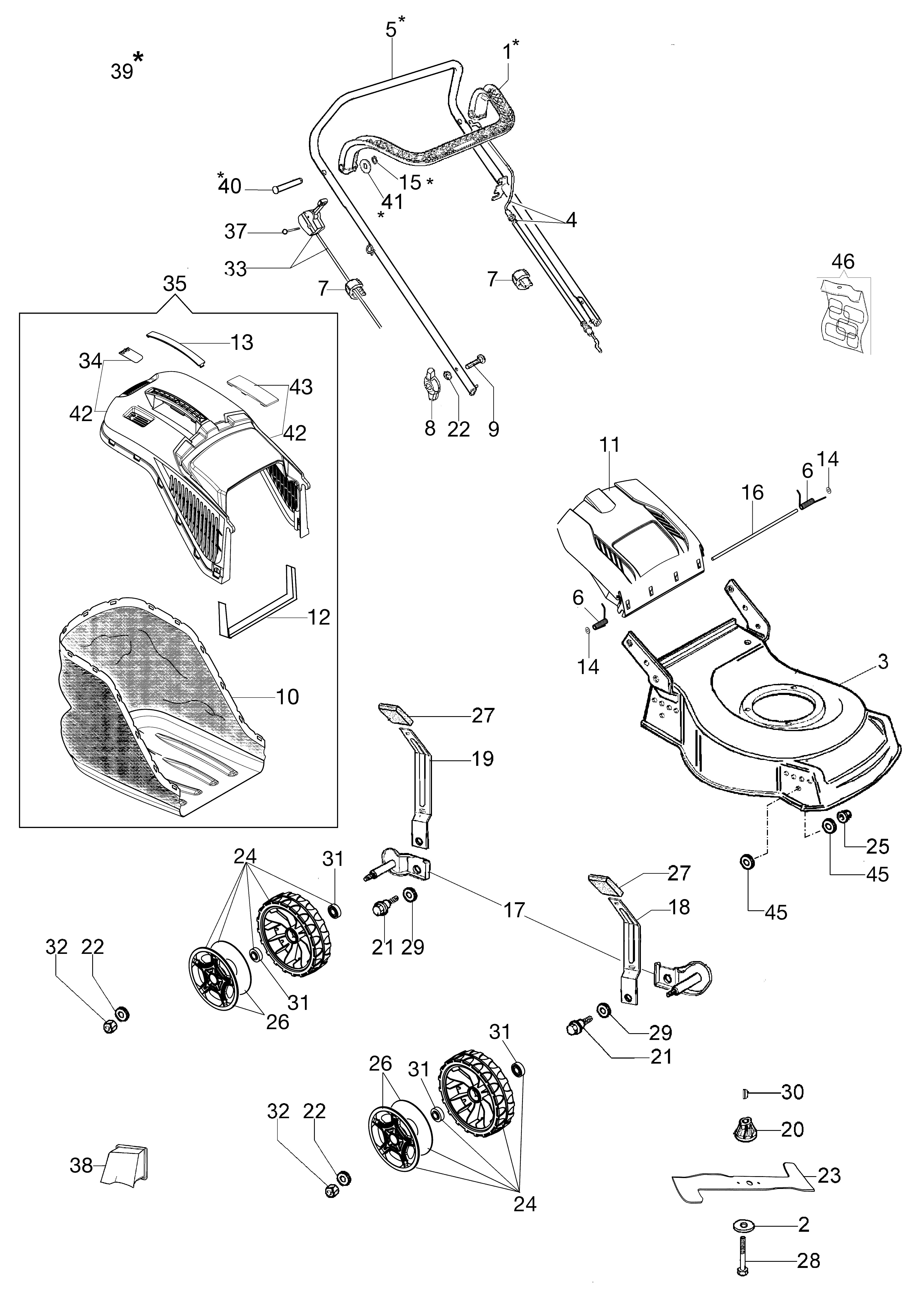 Illustrated parts list