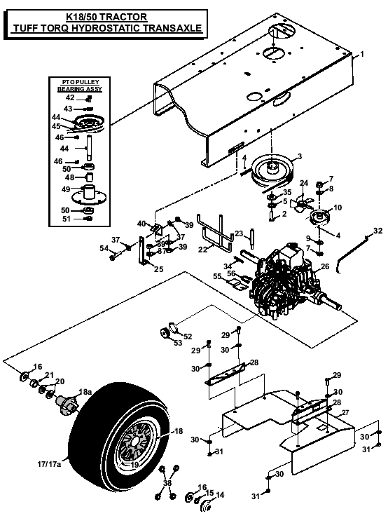 Tuff Torq Hydrostatic Transaxle