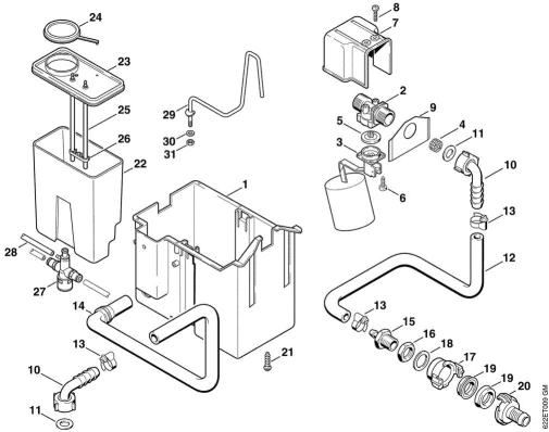 L-Water tank