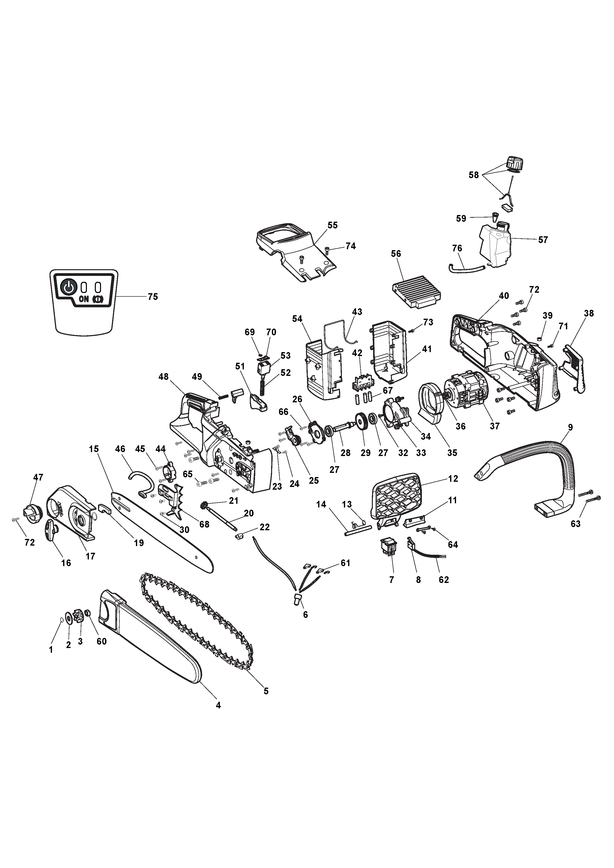 Chain saw Battery