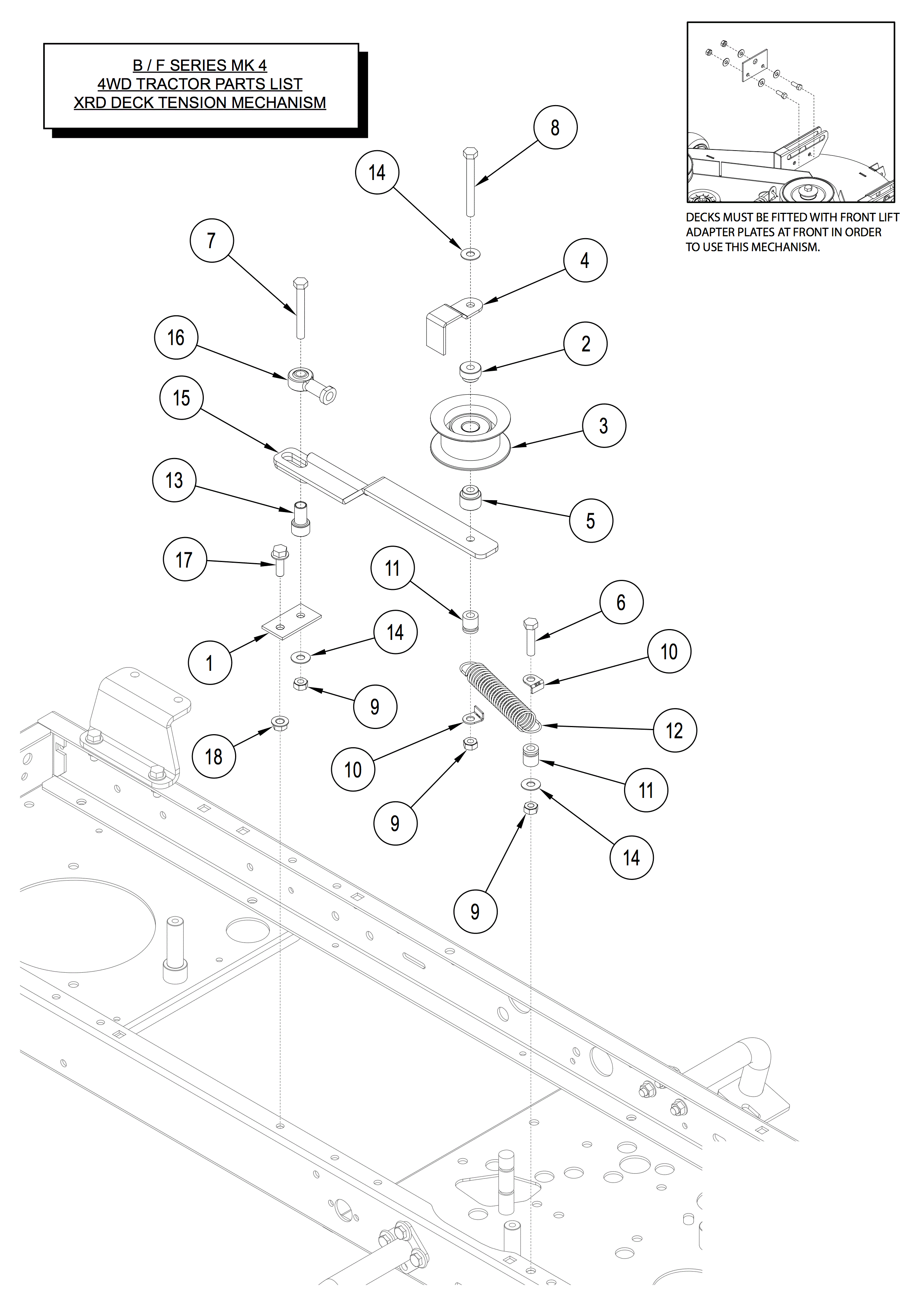 Deck Tensioner (XRD only)