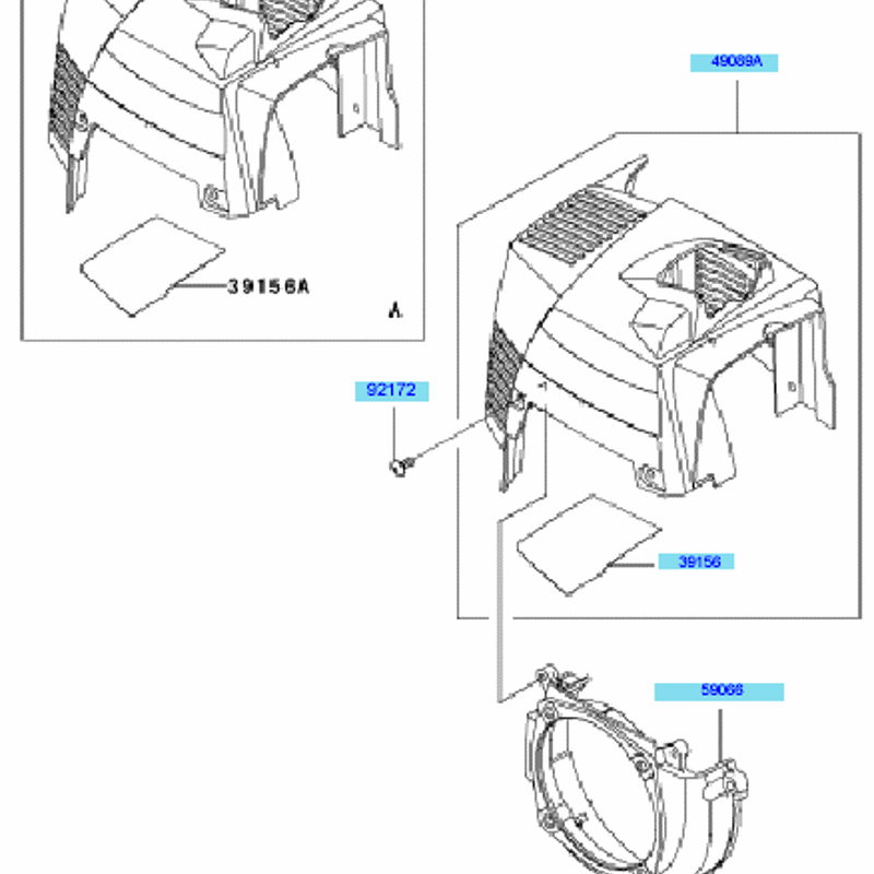 Kawasaki KBH35A (HA035B-BS50) Parts Diagram, Cooling Equipment