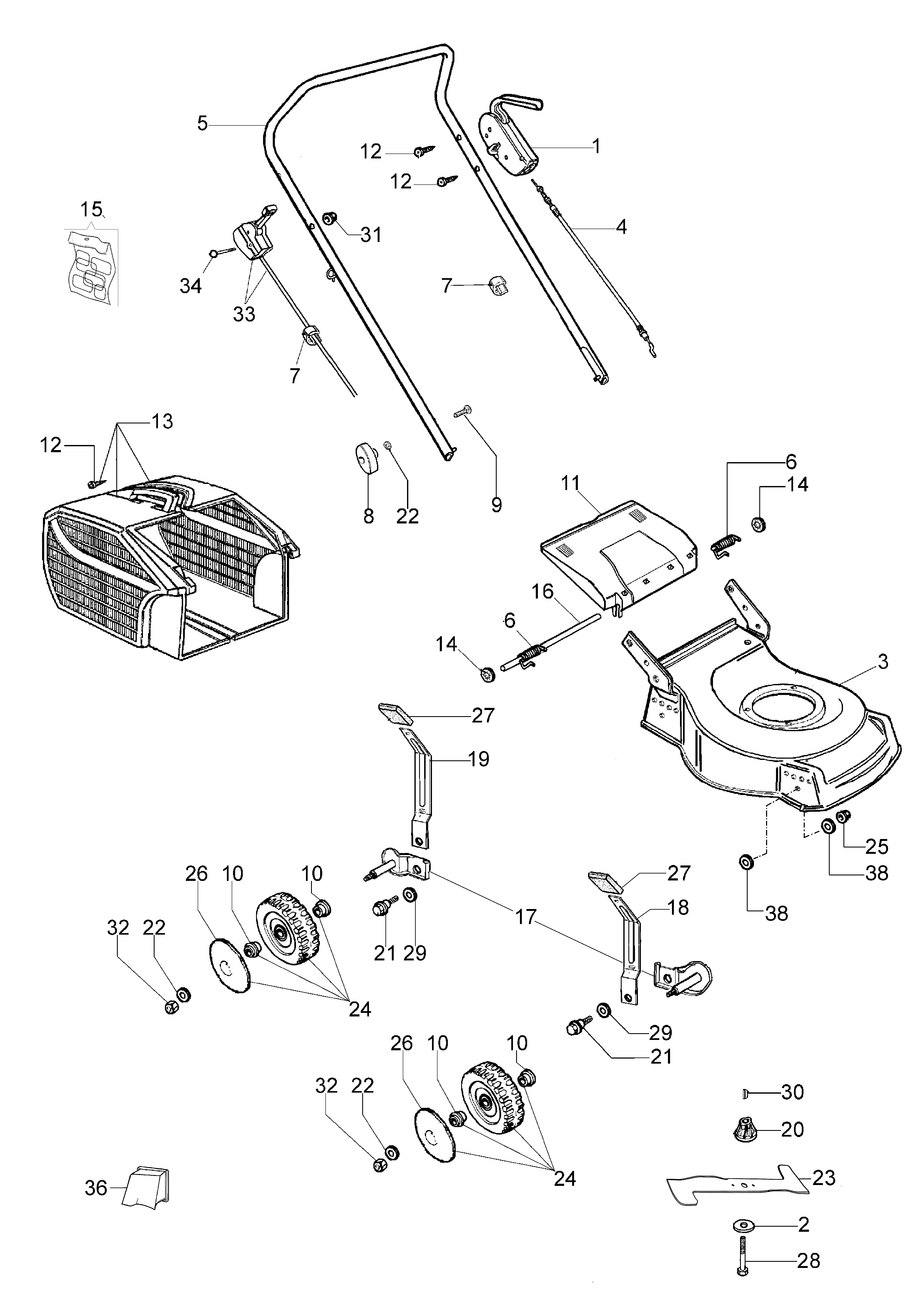 Illustrated parts list