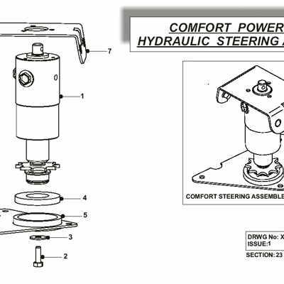 comfort power hydaulic steering assy