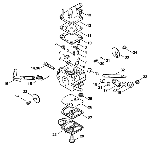 Carburetor C1Q-S51C,  C1Q-S36G