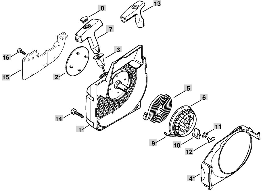Fan Housing with Rewind Start
