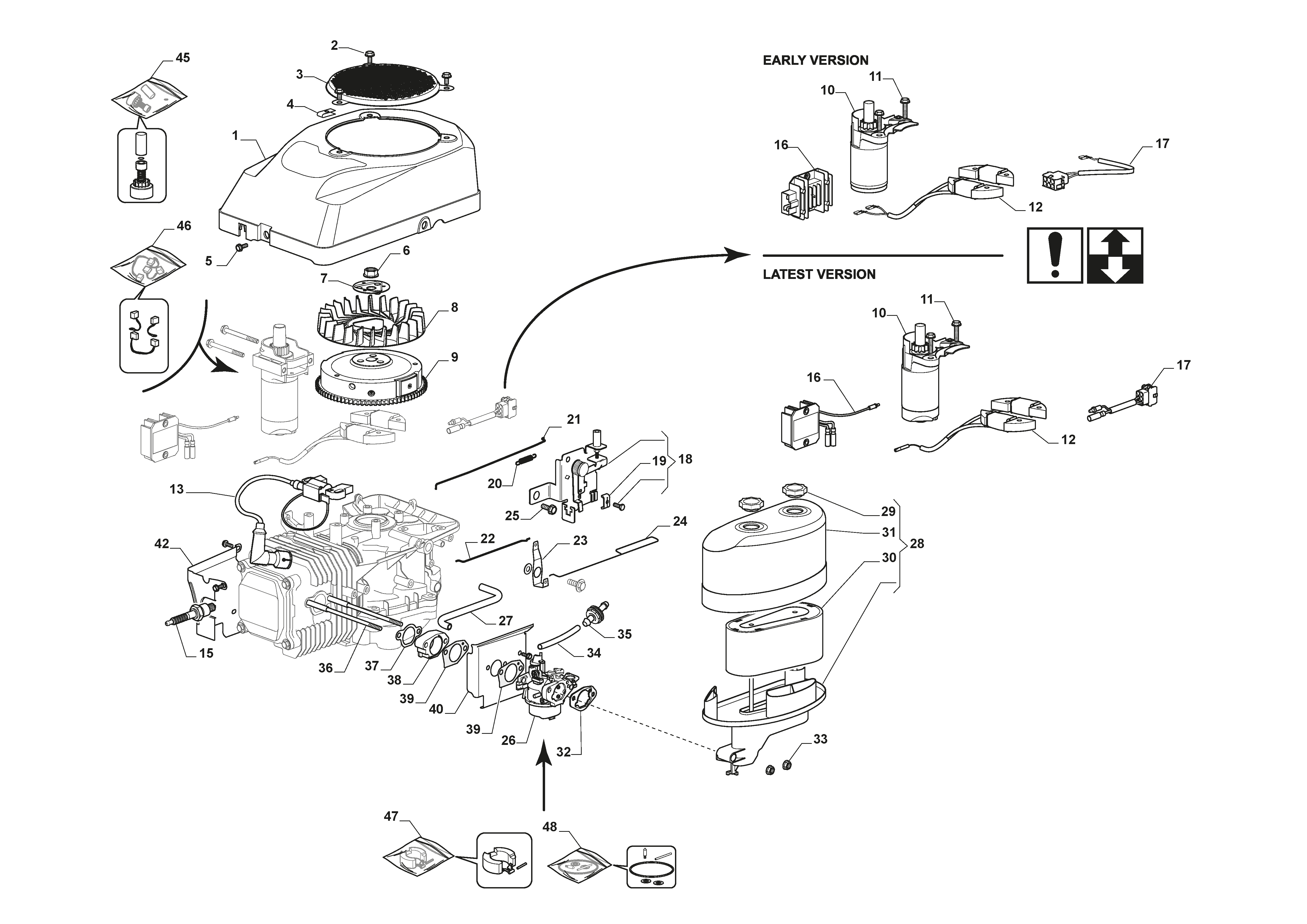  Carburettor, Air Cleaner Assy