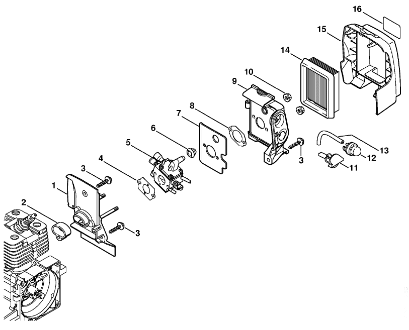 Carburetor housing