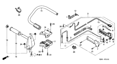 HANDLE/THROTTLE LEVER