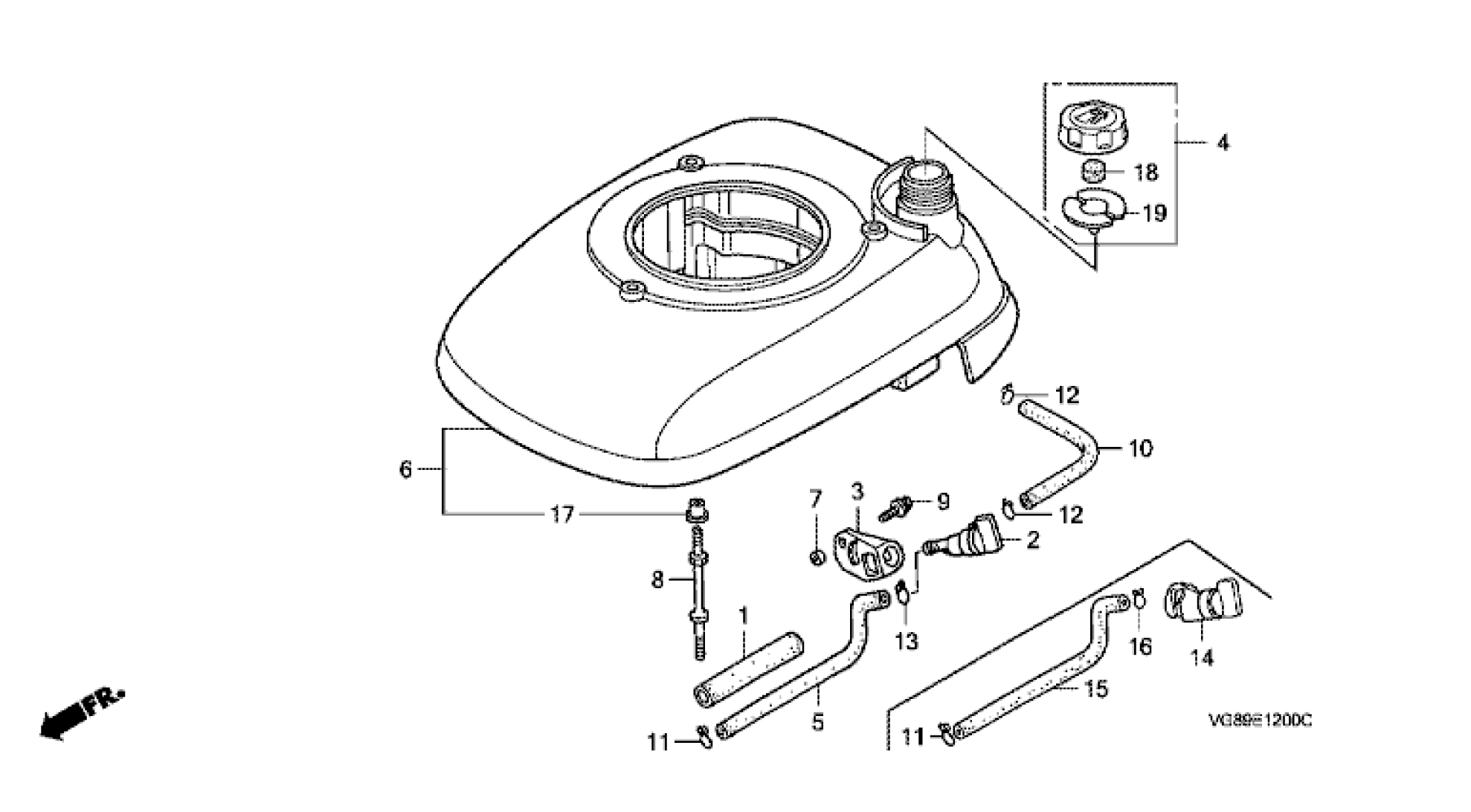 FAN COVER & FUEL TANK