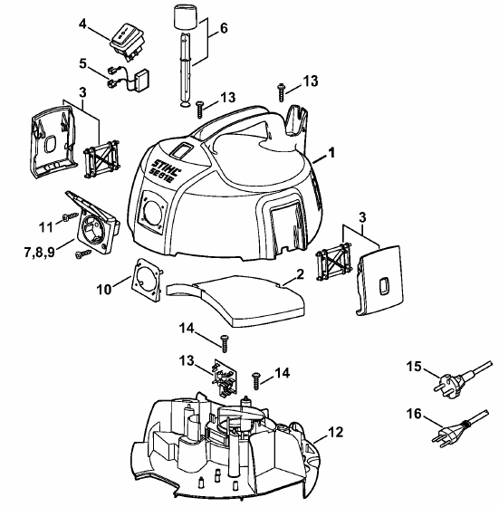 SE 61 E Machine cover