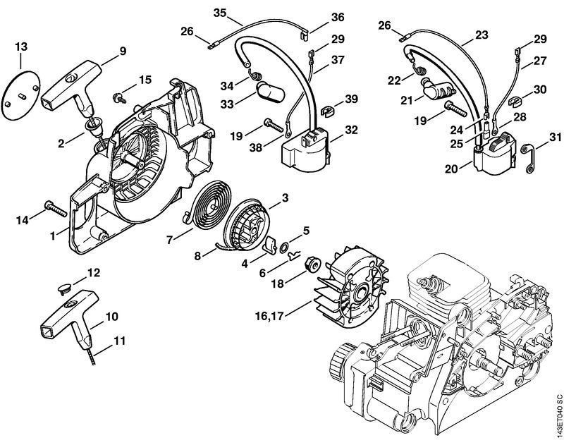 Rewind Starter/Ignition