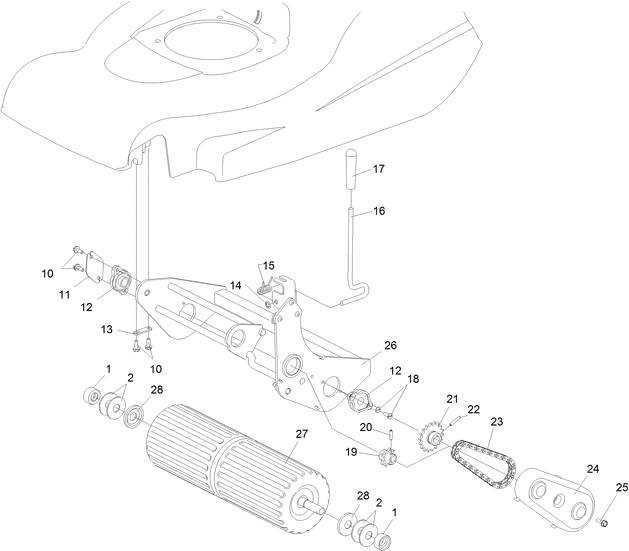 Rear Roller Assy