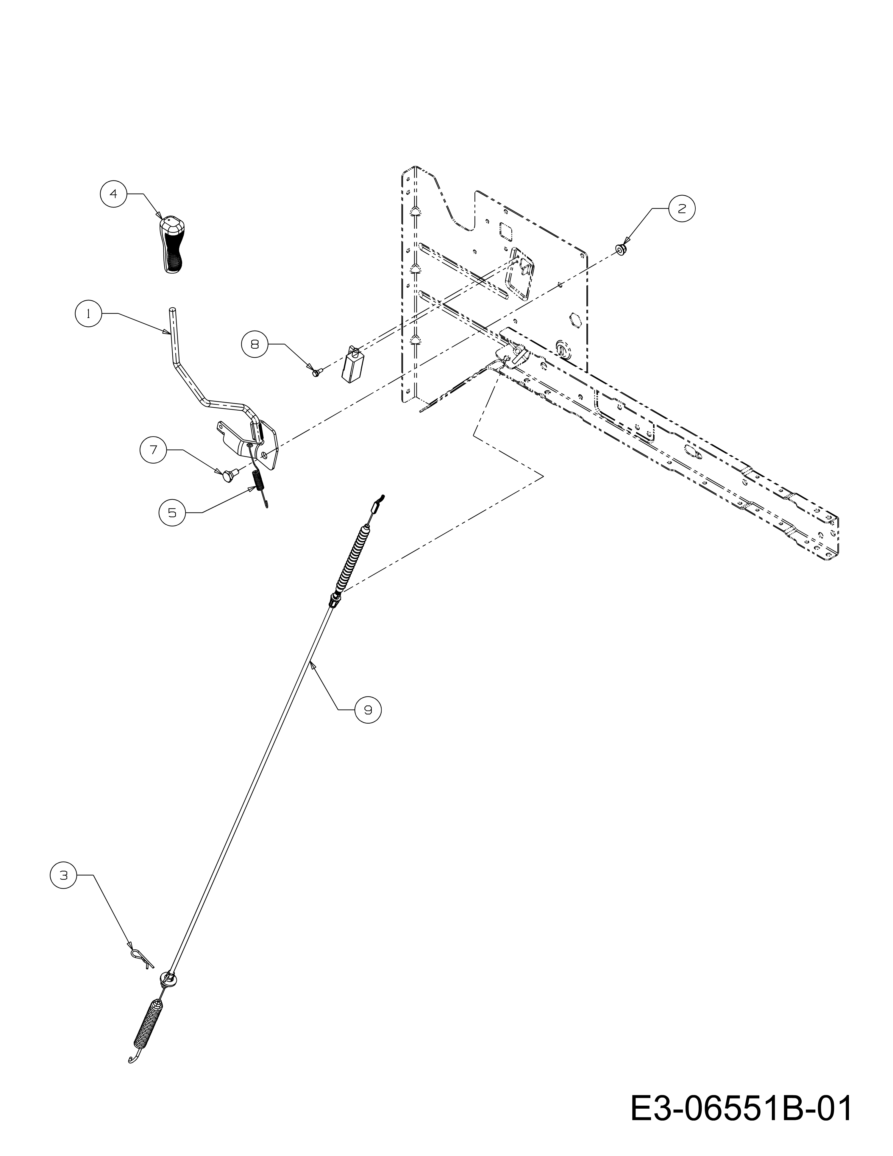 Traction lever