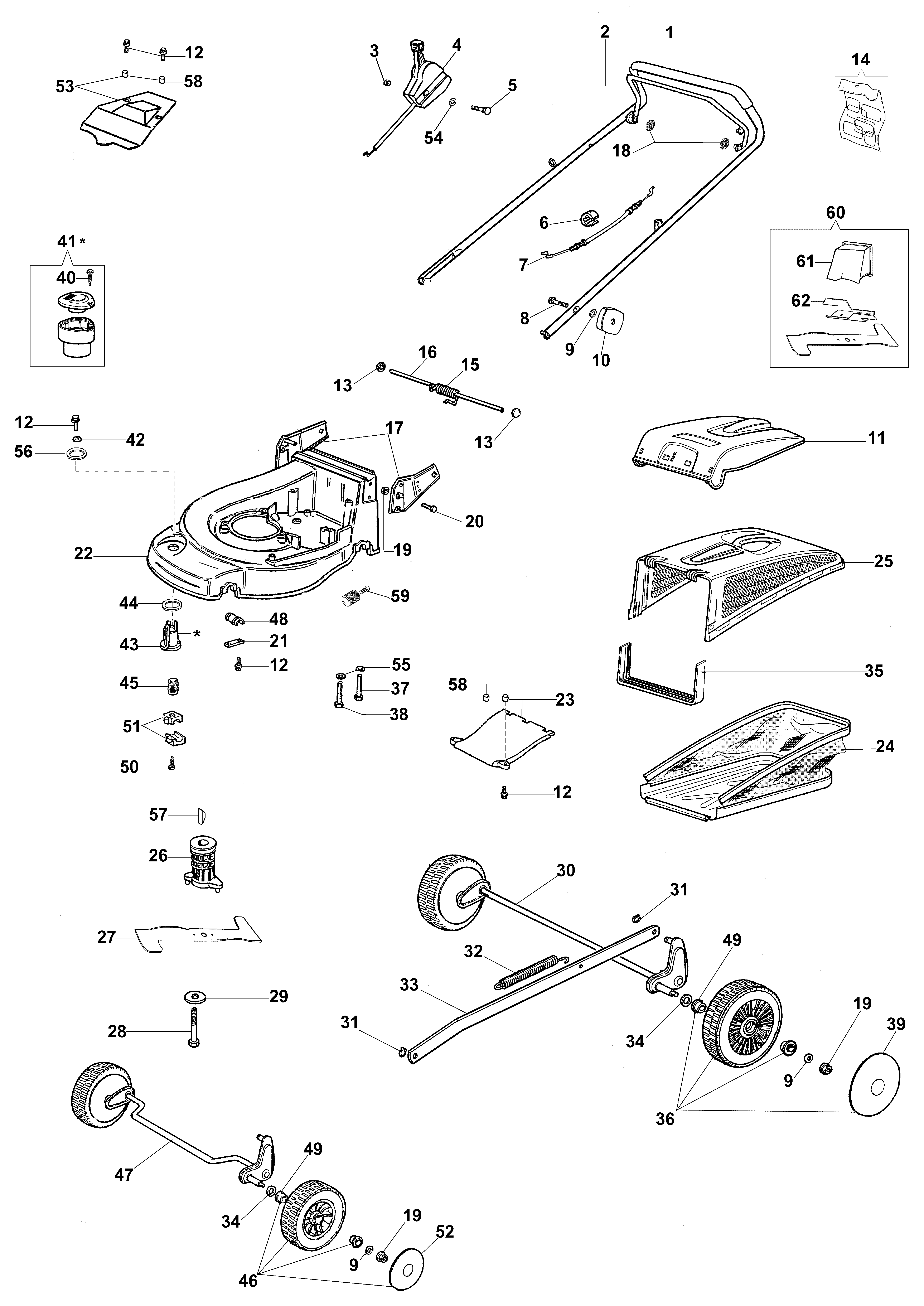 Illustrated parts list