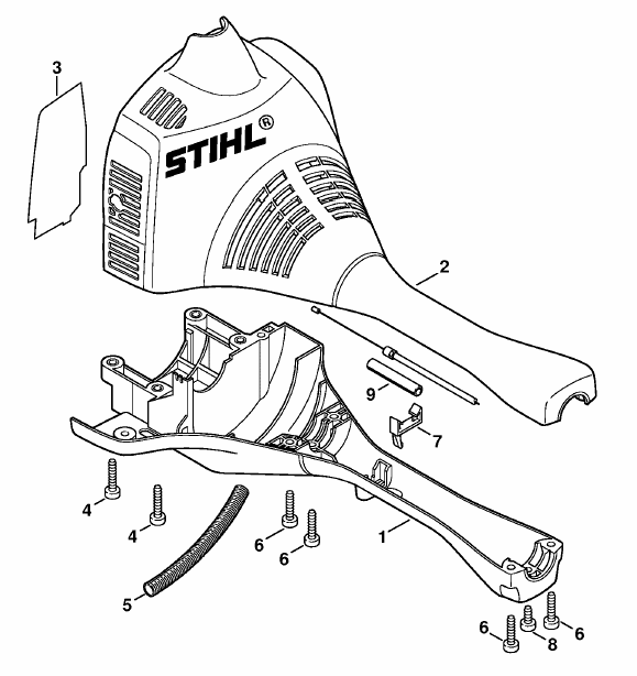 Engine housing (Bike handle)
