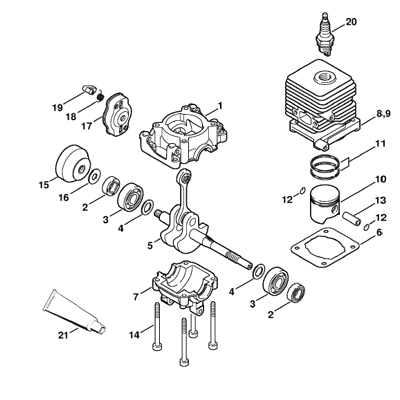 Stihl (KM 55 R-DZ) Parts Diagrams
