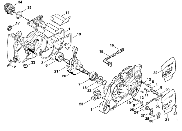 Crankcase - Crankshaft