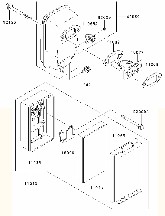 AIR-FILTER/MUFFLER
