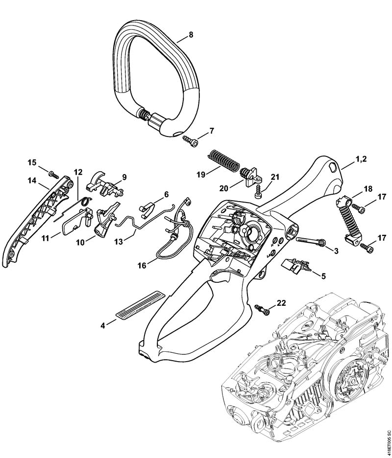MS193CE-HANDLE-HOUSING