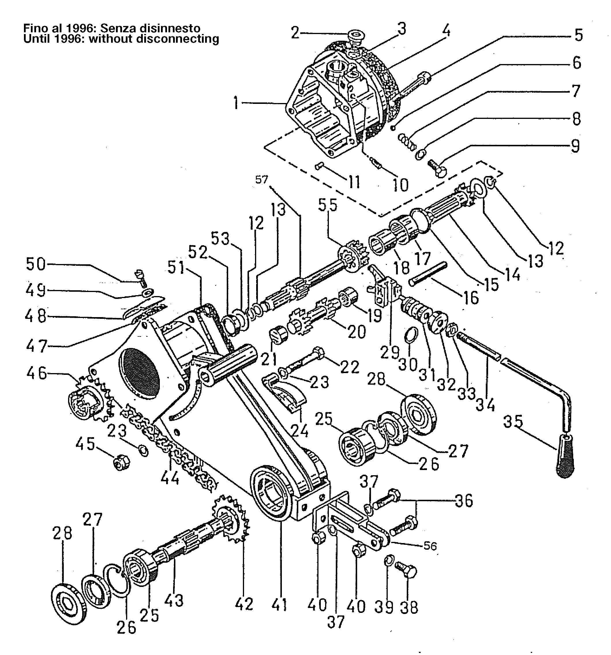Unit transmission without release (until 1996)