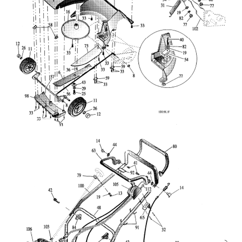Hayter Harrier 48 219 Lawnmower 219R 220R Parts Diagram Mainframe hayter-harrier-48-219-lawnmower-219r-220r-parts-diagram-mainframe