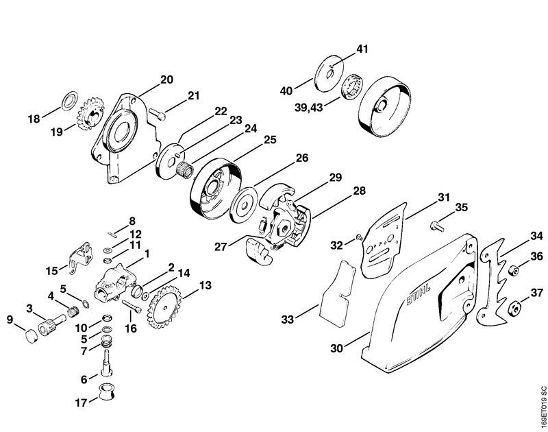 Oil Pump, Clutch Chain Cover