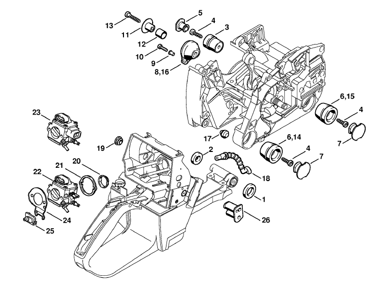 Stihl MS 460 Chainsaw (MS460 VW Arctic) Parts Diagram, Wiring Harness